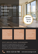 Kundendienst Service Reparatur Wartung für Fenster, Türen